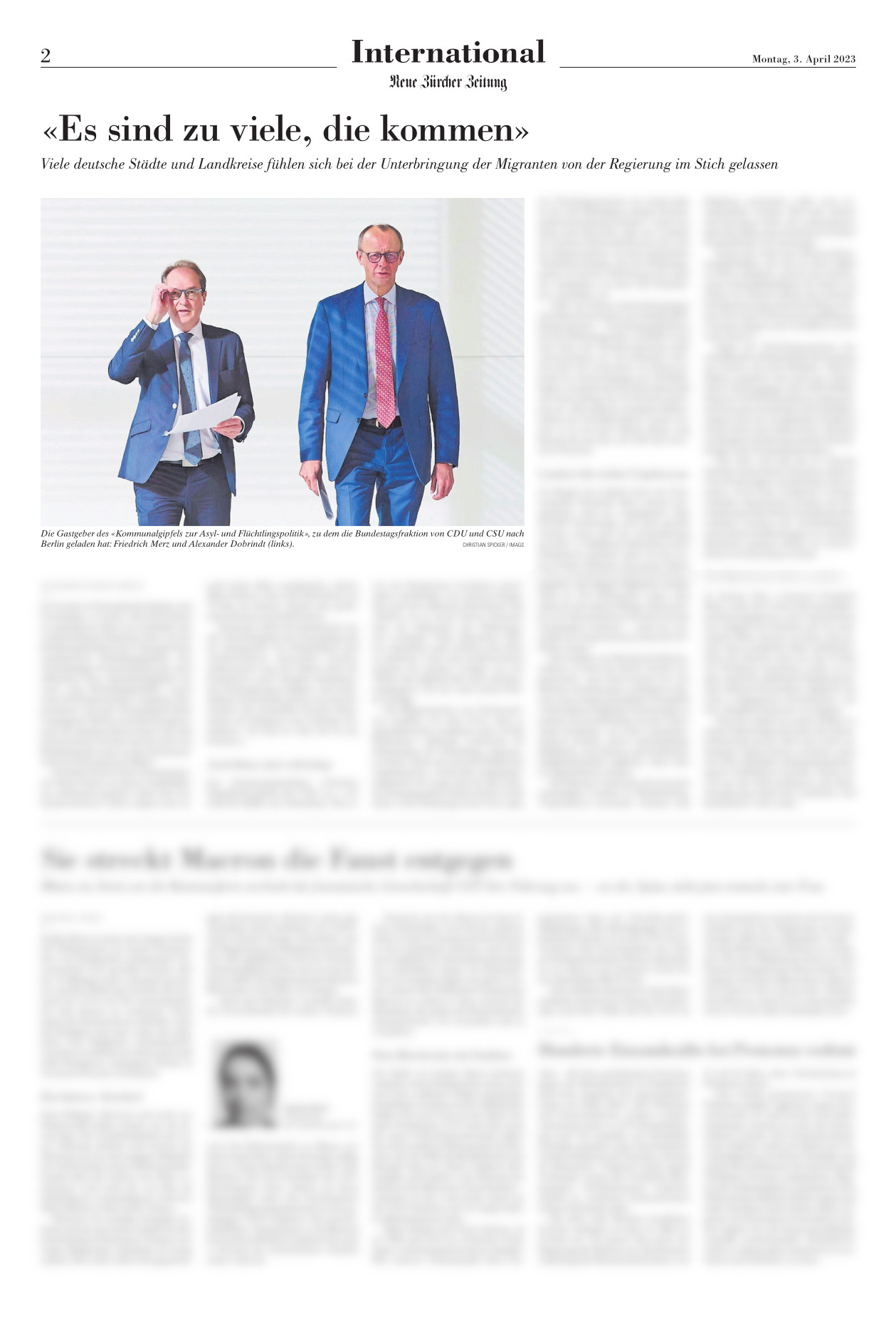 04.2023 Neue Züricher Zeitung